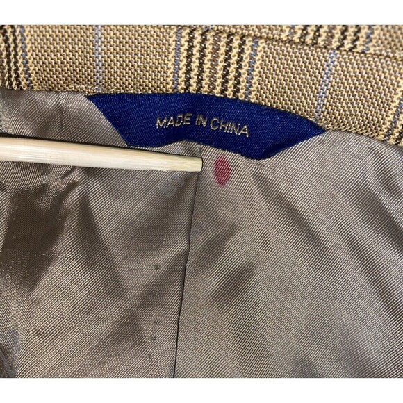 T. Harris London Plaid Blazer Sport Coat Wool Size 46L - Picture 6 of 13